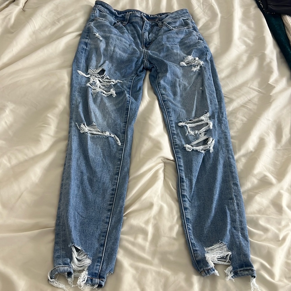 American Eagle Next Level Stretch distressed pants